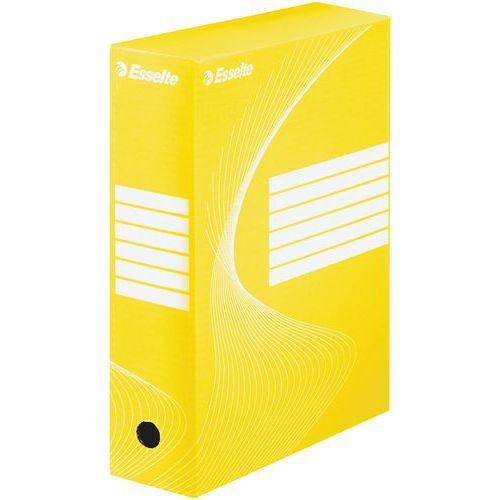 Lot de 25 Boîte archives Esselte Boxy Vivida, 100 mm, jaune - Image principale