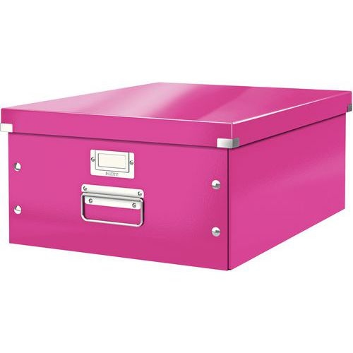 Lot de 6 Boîte de rangement Leitz Click & Store, format large Rose - Image principale