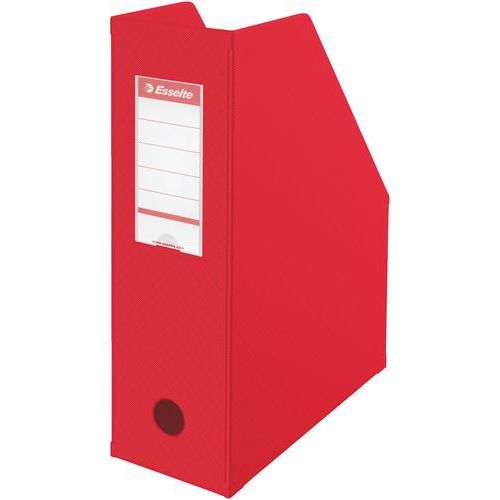 Lot de 10 Porte-revues Esselte, PVC, A4/100 mm VIVIDA rouge - Image principale