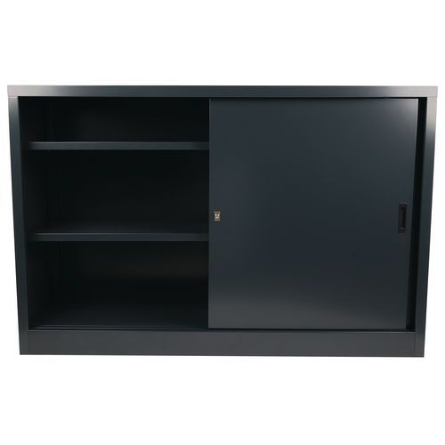 Armoire à monter porte coulissante - Basse - L 160 cm - Manutan Expert - Image 8