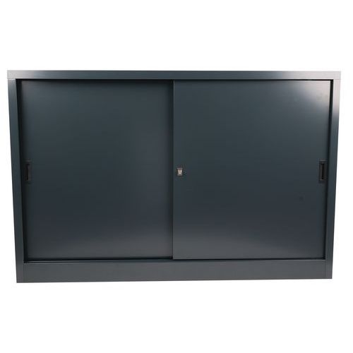Armoire à monter porte coulissante - Basse - L 160 cm - Manutan Expert - Image 5
