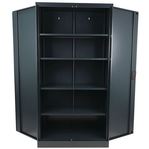 Armoire haute à portes battantes à monter - Largeur 100 cm - Manutan Expert - Image 6