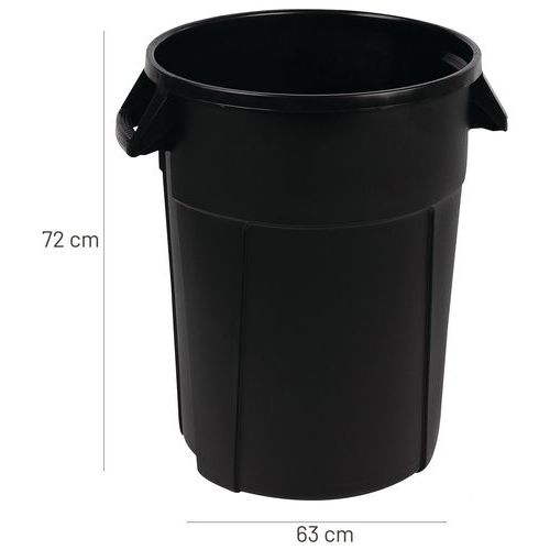 Conteneur rond - Noir - Manutan Expert - Image 3