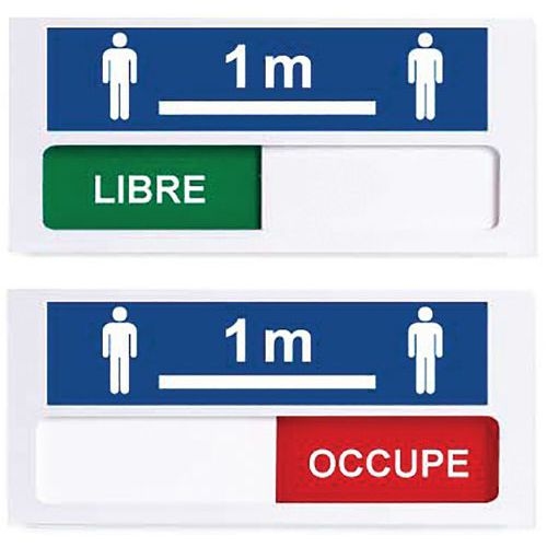 Plaque de porte « LIBRE - OCCUPÉ » - Image principale