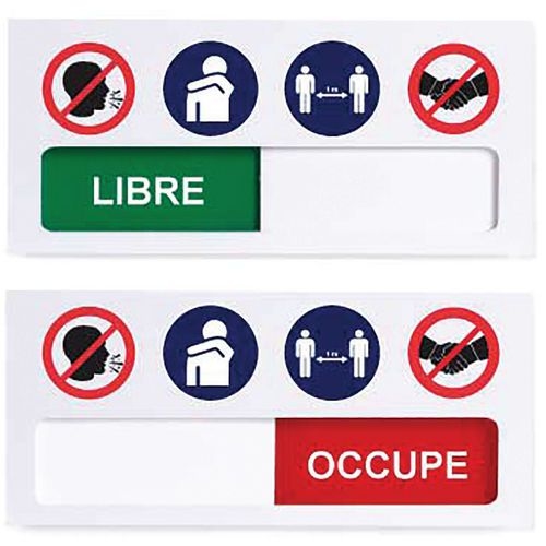 Plaque de porte « LIBRE - OCCUPÉ » - Image 2