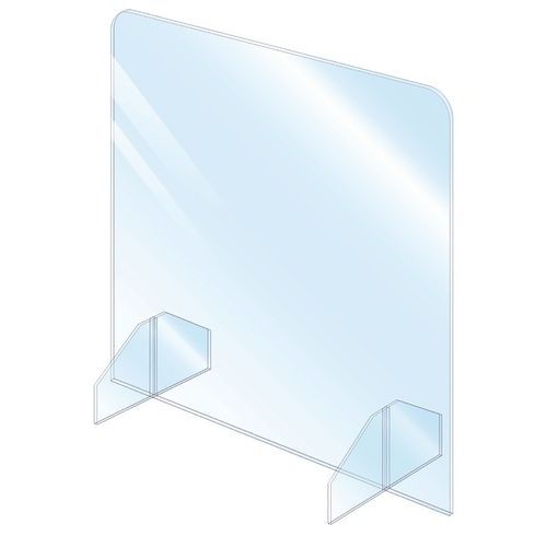 Ecran de protection plein 90 x 65 cm - Image principale
