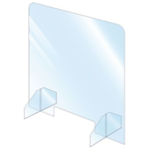 Ecran de protection avec passe document 90 x 65 cm - Image principale