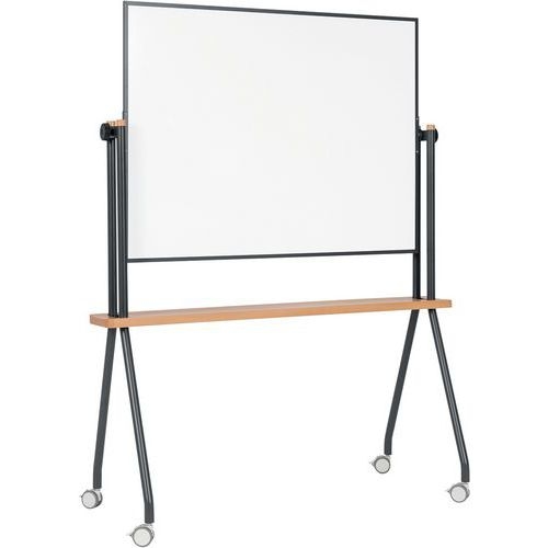 Tableau blanc magnetique mobile pivotant en céramic - Image 5