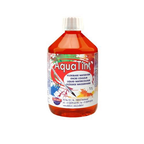 Flacon 500 ml encre à dessiner à base d’eau “aquatint“ - rouge - Image principale