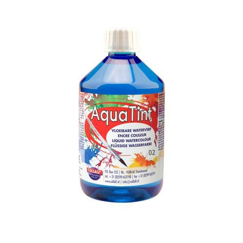 Flacon 500 ml encre à dessiner à base d’eau “aquatint“ - bleu clair - Image principale