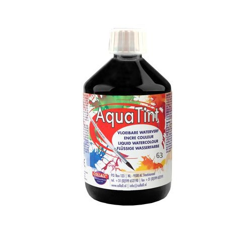 Flacon 500 ml encre à dessiner à base d’eau “aquatint“ - noir - Image principale