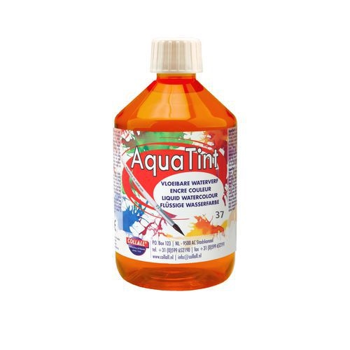 Flacon 500 ml encre à dessiner à base d’eau “aquatint“ - orange - Image principale