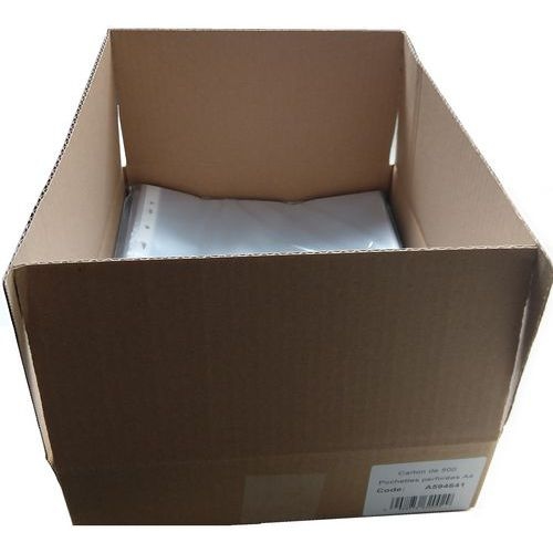 Pochette polypropylène perforés incolore A4 (Carton de 500) - Image principale