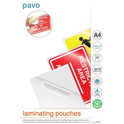 Pochette de plastification A4 75µ (Boite de 25) - Image principale