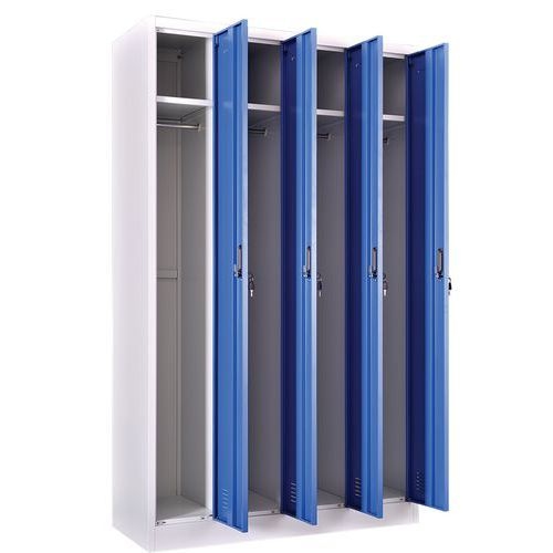 Vestiaire industrie propre 4 colonnes - A monter - Manutan - Image 8