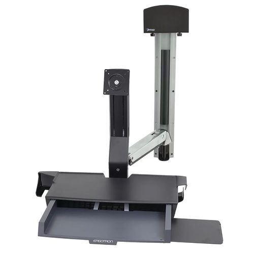 Station murale StyleView Combo assis-debout avec plan de travail - Ergotron - Image principale