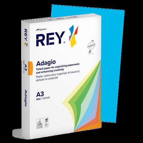 Ramette couleur vive 500 feuilles 80g A3 à la teinte - Rey - Image 6