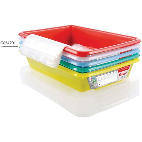 Set de bacs plats témoins avec couvercle - GILAC - Image 3