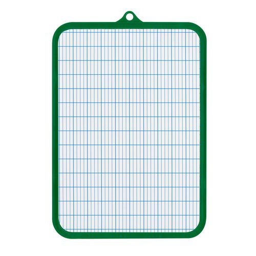 Ardoise blanche 19x26cm avec bordure de protection. - Image principale