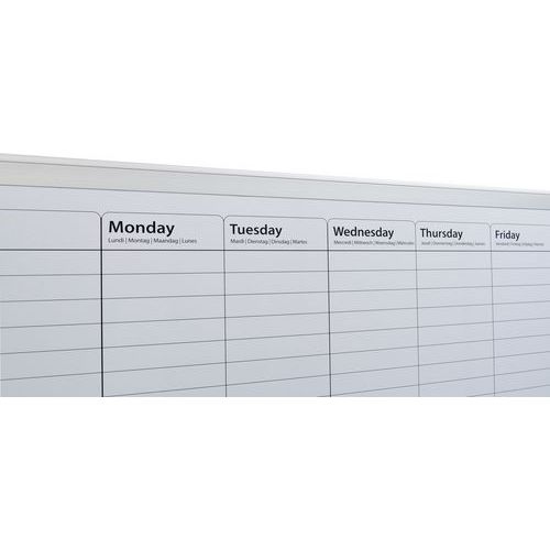 Planning hebdomadaire 60x90cm - 5 langues - Desq - Image 4