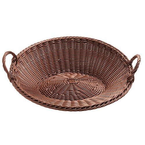 Corbeille à fruits ronde avec armature 45x15 cm marron - Image principale