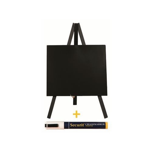 Mini ardoise+feutre en bois coloris hêtre - Image principale