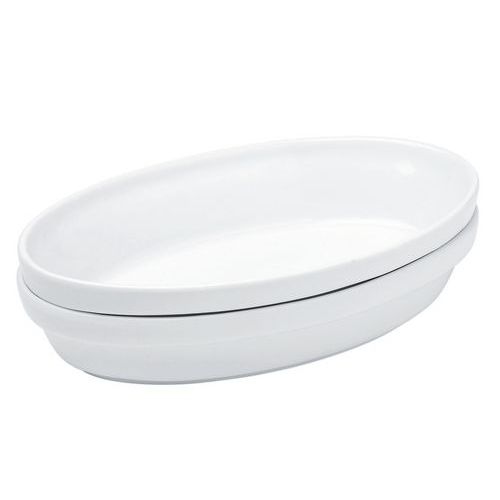 Plat sabot en porcelaine 50cl blanc - Image principale