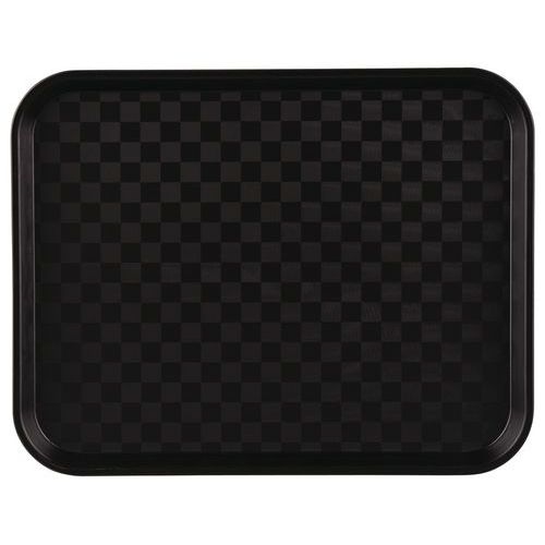 Plateau en polypropylène fast food 35x27 cm noir - Image principale
