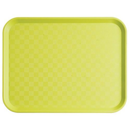 Plateau en polypropylène fast food 35x27 cm vert anis - Image principale