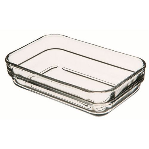 Ravier rectangulaire en verre trempé 25cl transparent - Image principale
