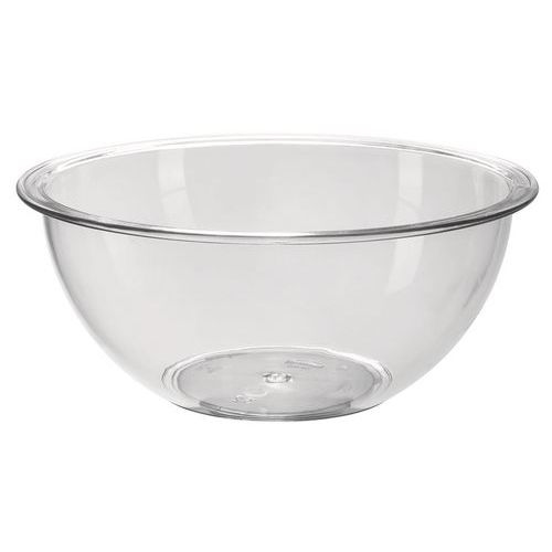 Saladier en plastique 18x7,5 cm 85cl transparent - Image principale