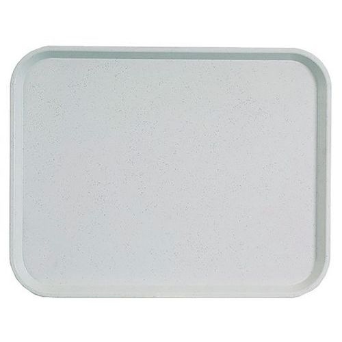 Plateau en polyester 53x32,5 cm gris fumé-Basik -PlAtex - Image principale