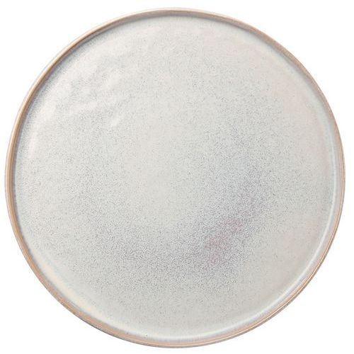 Assiette plate en grès ø26,5 cm nacré-Maui - Image principale