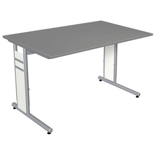 Bureau droit 120 cm Graphite Form 4 - Image principale