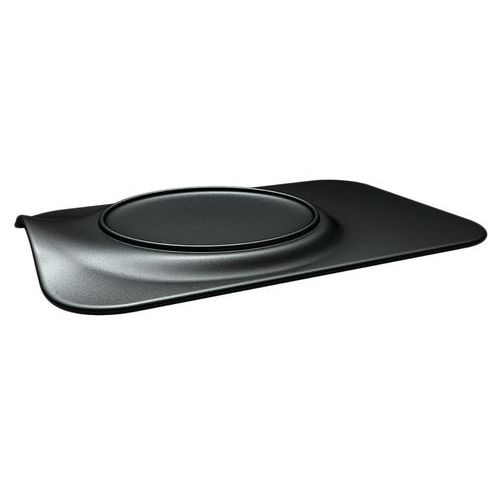 Assiette en porcelaine noir-Burger Chic - Image principale