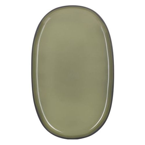 Assiette ovale en porcelaine cardamone-Caractere-Revol - Image principale