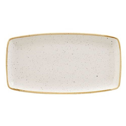 Plat rectangulaire en porcelaine ivoire-Stonecast-Churchill - Image principale