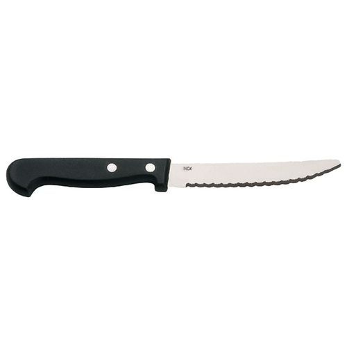 Couteau à steak en inox avec une lame microdentée 21,5 cm - Image principale