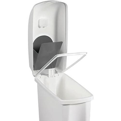 Poubelle pour serviettes hygiéniques - 17 L Blanc - Image 2