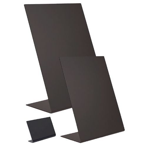 Lot de 3 ardoises de table en acrylique en de forme L A6 - Image principale