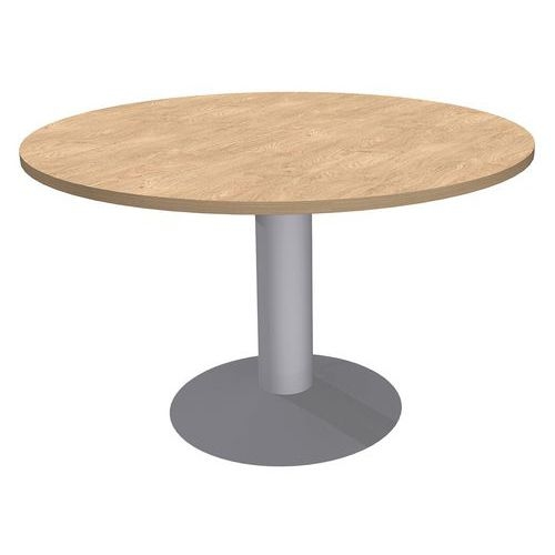 Table réunion ronde Lounge Ø 100 cm pied central Simmob - Image 10