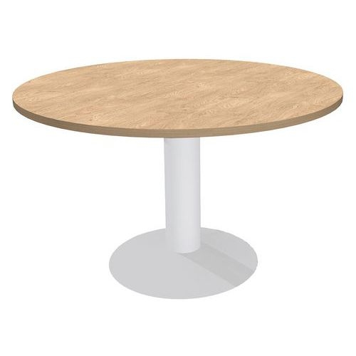 Table réunion ronde Lounge Ø 100 cm pied central Simmob - Image 2