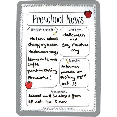 Lot de 2 Pochette Magneto Dry Erase gris - Image 2