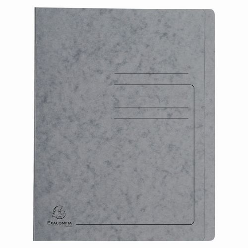 Lot de 25 Chemises à lamelle carte lustrée - A4-Gris - Image principale