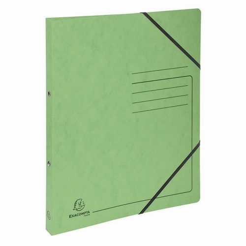 Lot de 10 Classeur 2 anneaux 15mm carte lustrée imprimée - A4-Tilleul - Image principale