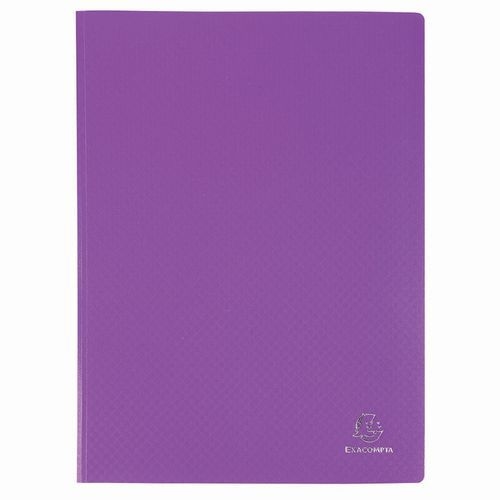 Lot de 12 Protège-doc en PP 5/10e OPAK poch. Cristal 60 vues -Violet - Image principale