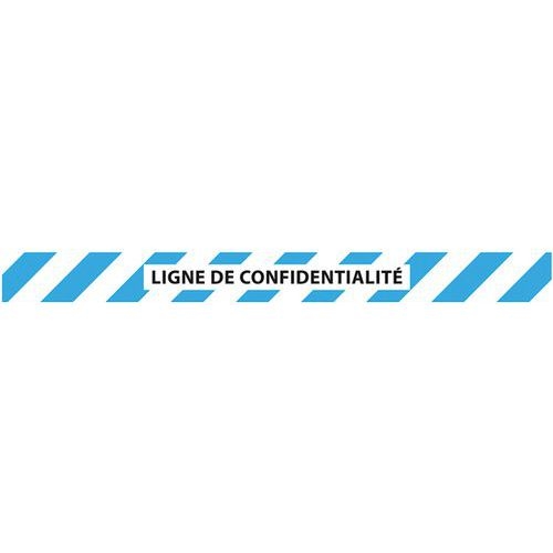Bande adhésive "ligne de confidentialité" bleu/blanc 90x1000 - Image 2