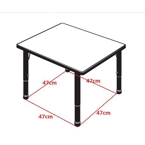 Table Clémence plateau carré - Manutan Expert - Image 2