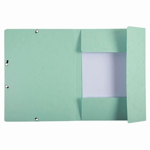 Lot de 25 Chemises à élastiques carte lustrée Aquarel - A4-Vert pastel - Image 2