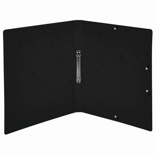 Lot de 10 Classeur 2 anneaux 15mm carte lustrée imprimée - A4-Noir - Image 2